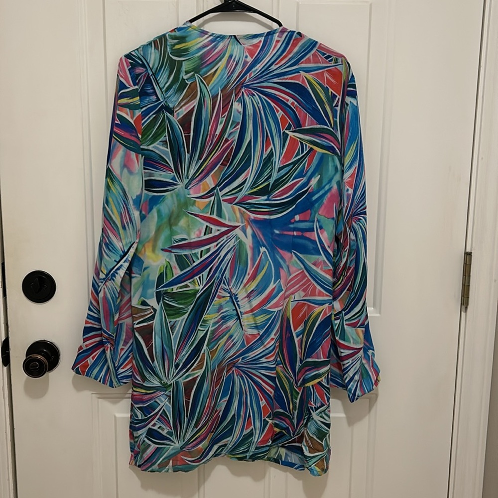 La Blanca Tropical Print Swim Coverup - Picture 9 of 9